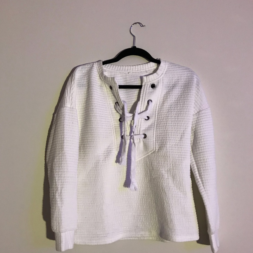 White sweatshirt